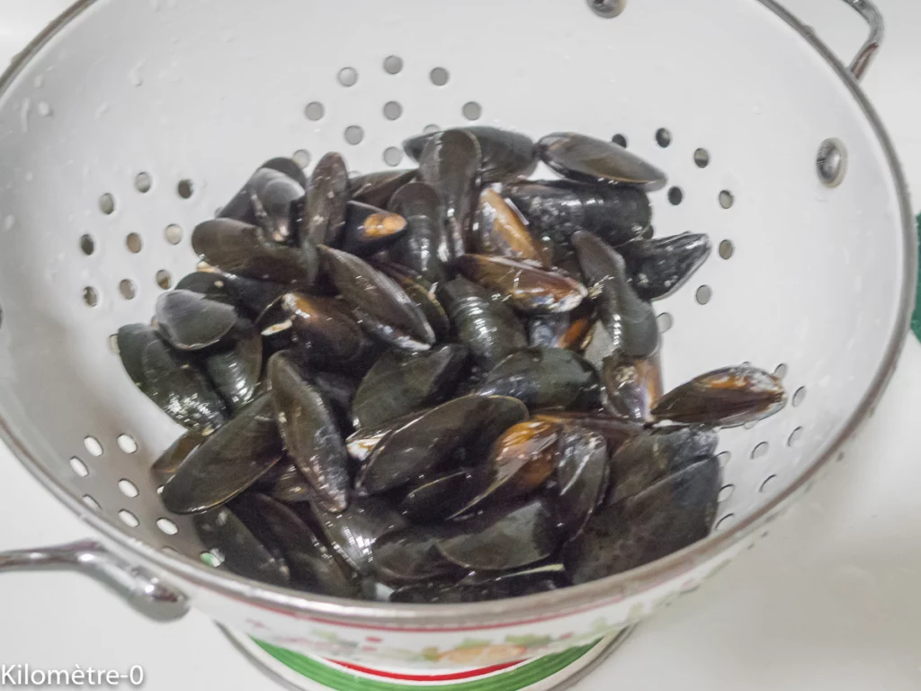Pâtes aux haricots blancs et aux moules (recette italienne n°2) - Étape 1