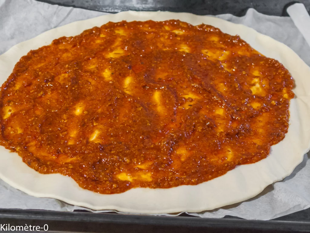 Feuilleté craquant au coulis de poivron - Étape 1