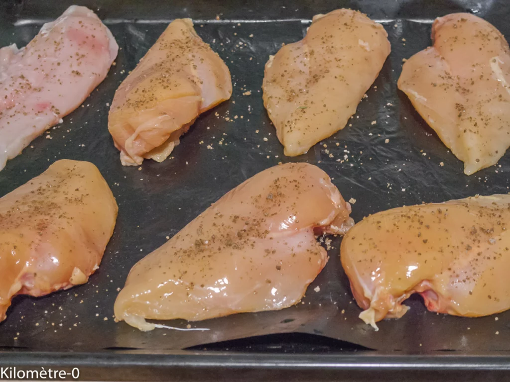 Escalopes de poulet à la mozzarella et aux tomates - Étape 1