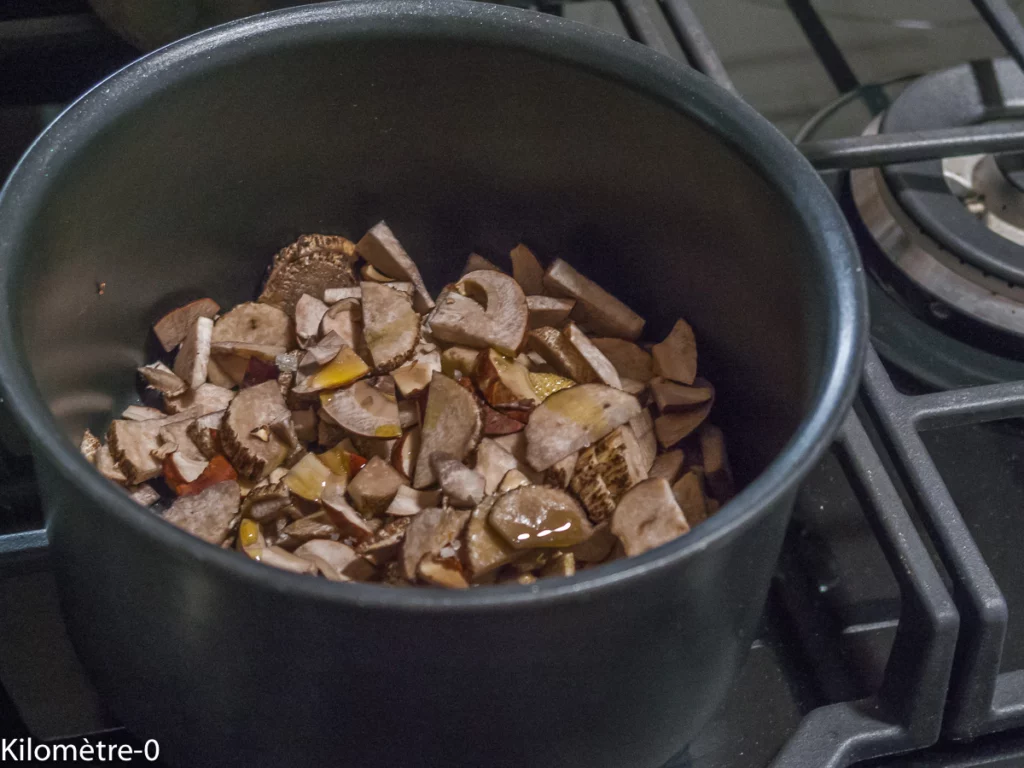 Poivrons farcis aux champignons et aux céréales - Étape 2