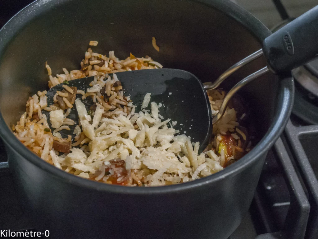 Poivrons farcis aux champignons et aux céréales - Étape 5