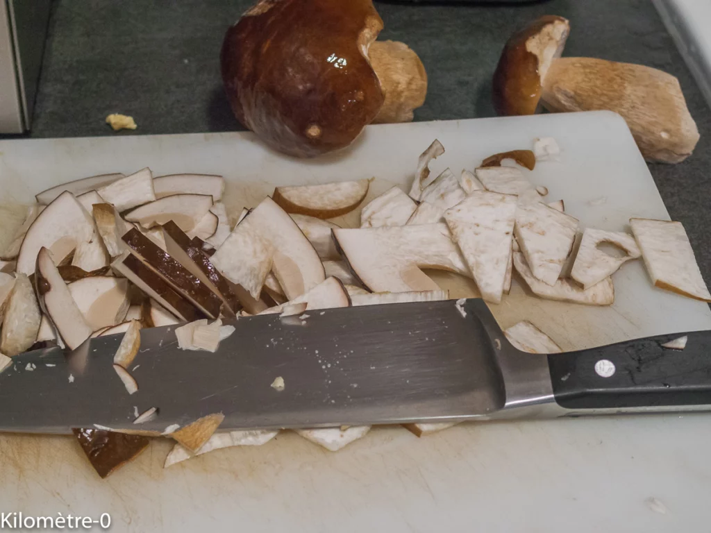 Coquillotto aux cèpes et chorizo - Étape 1