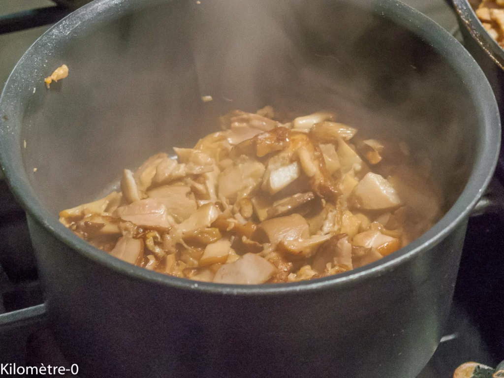 Coquillotto aux cèpes et chorizo - Étape 2