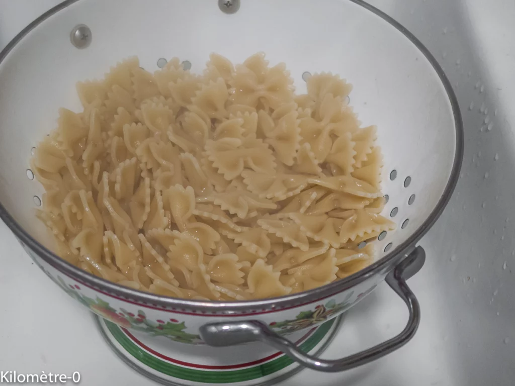 Pâtes aux cèpes, chorizo et parmesan - Étape 5