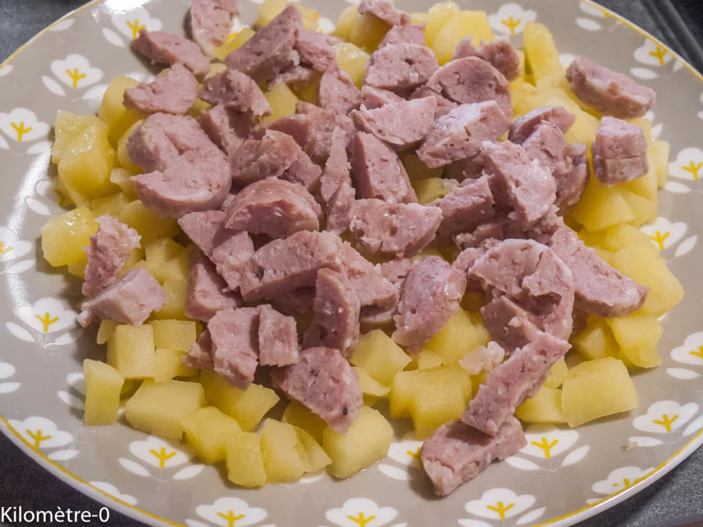 Cake aux pommes et aux saucisses - Étape 4