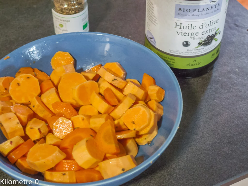 Coulemelles farcies à la ricotta et aux noix, légumes au four - Étape 1