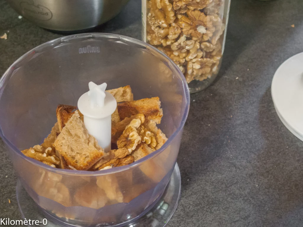 Coulemelles farcies à la ricotta et aux noix, légumes au four - Étape 5