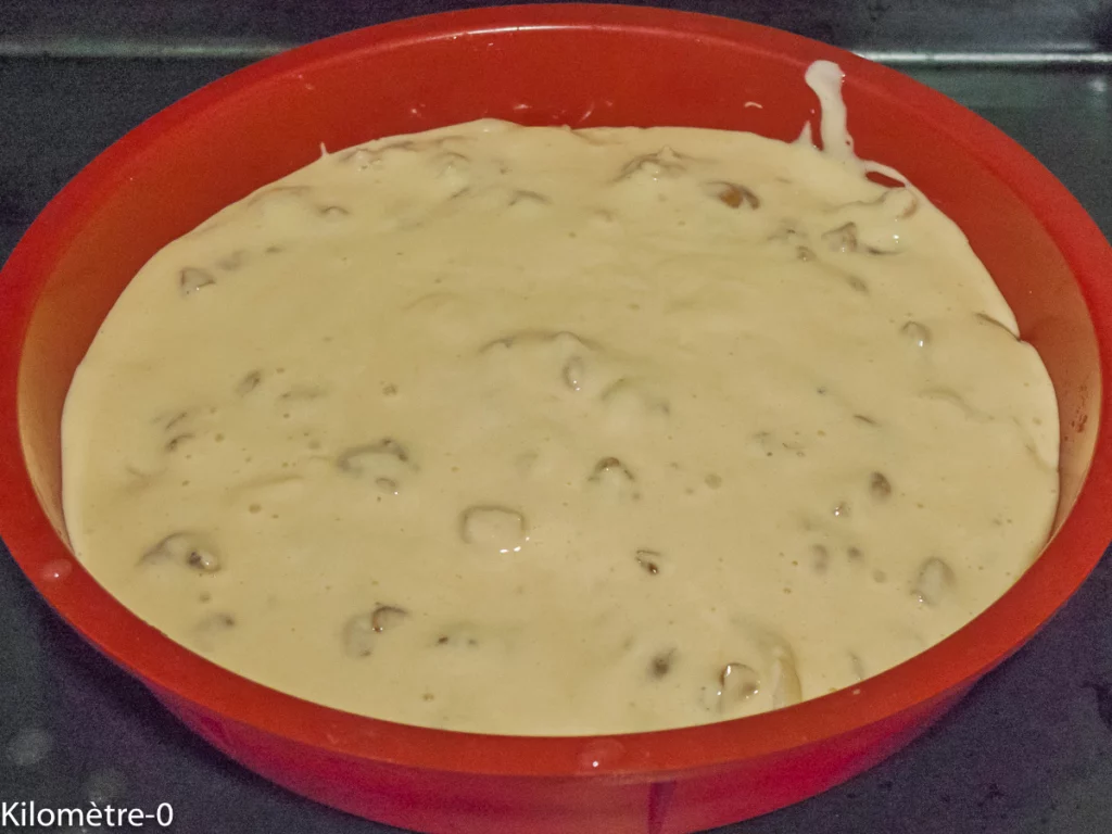 Gâteau renversé aux poires et aux noix - Étape 5