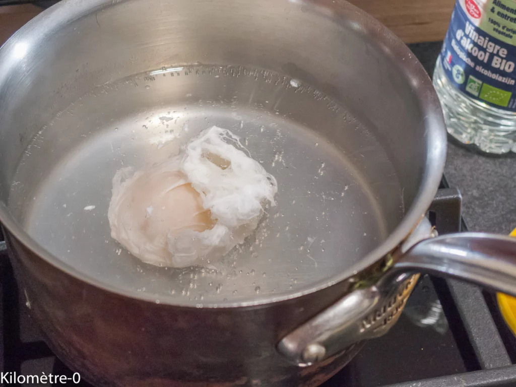 Courge butternut aux champignons, noisettes et oeuf poché - Étape 4