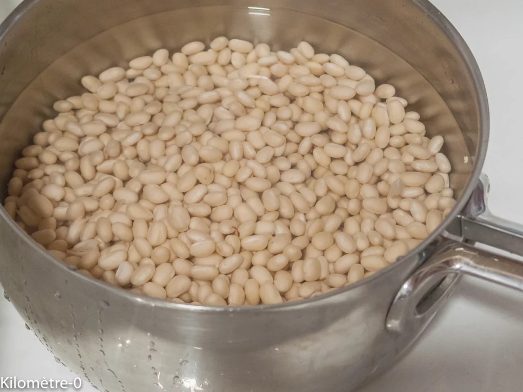 Chou fleur mariné, purée de haricots cocos et patate douce, sauce au tahin - Étape 1