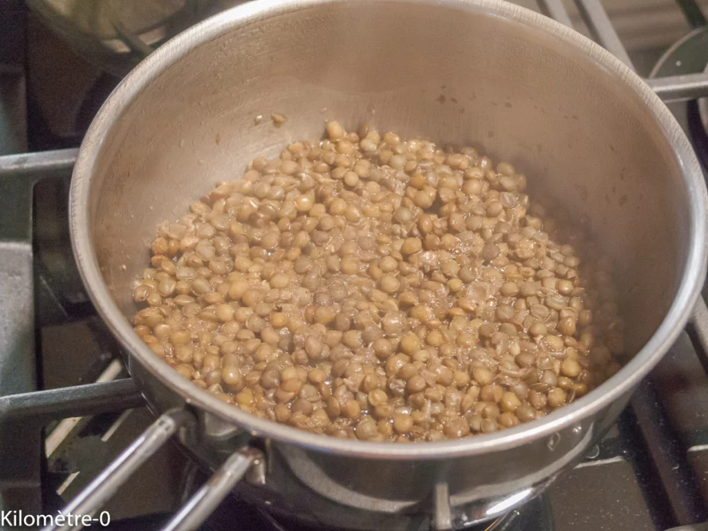 Soupe de chou fleur et chou romanesco aux lentilles - Étape 3