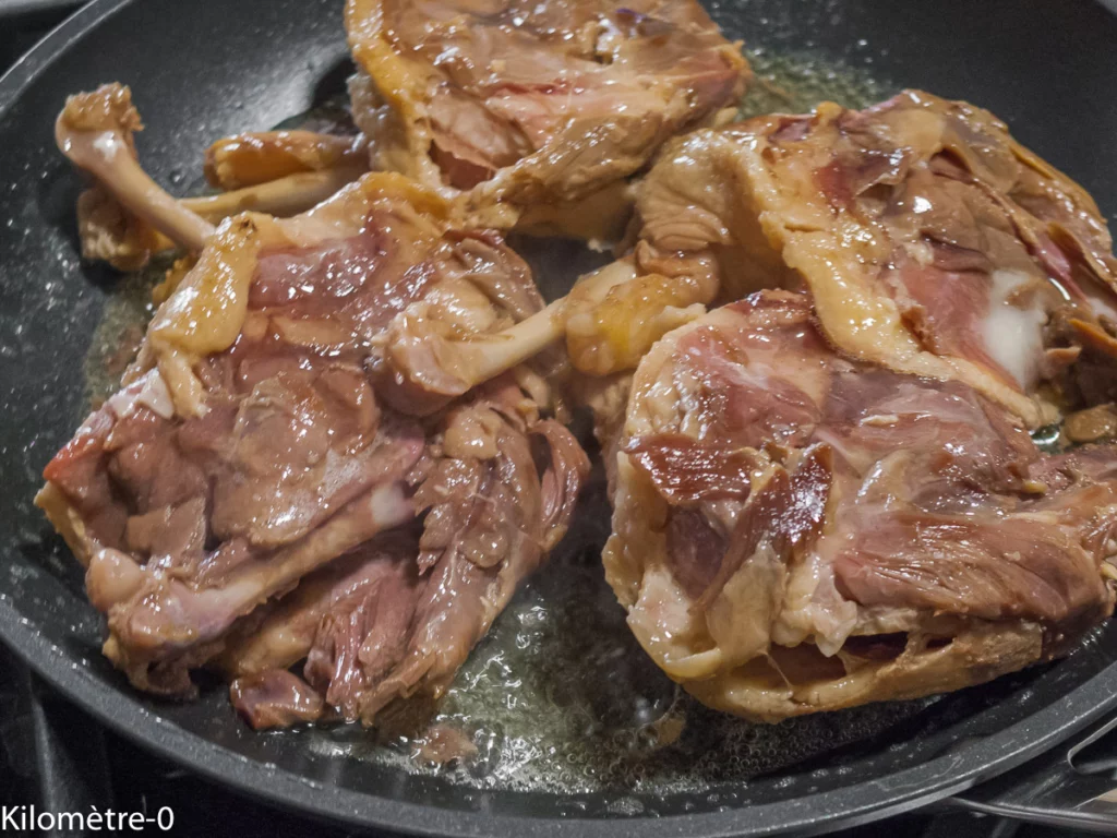 Confit de canard au chou rouge et aux pommes - Étape 4