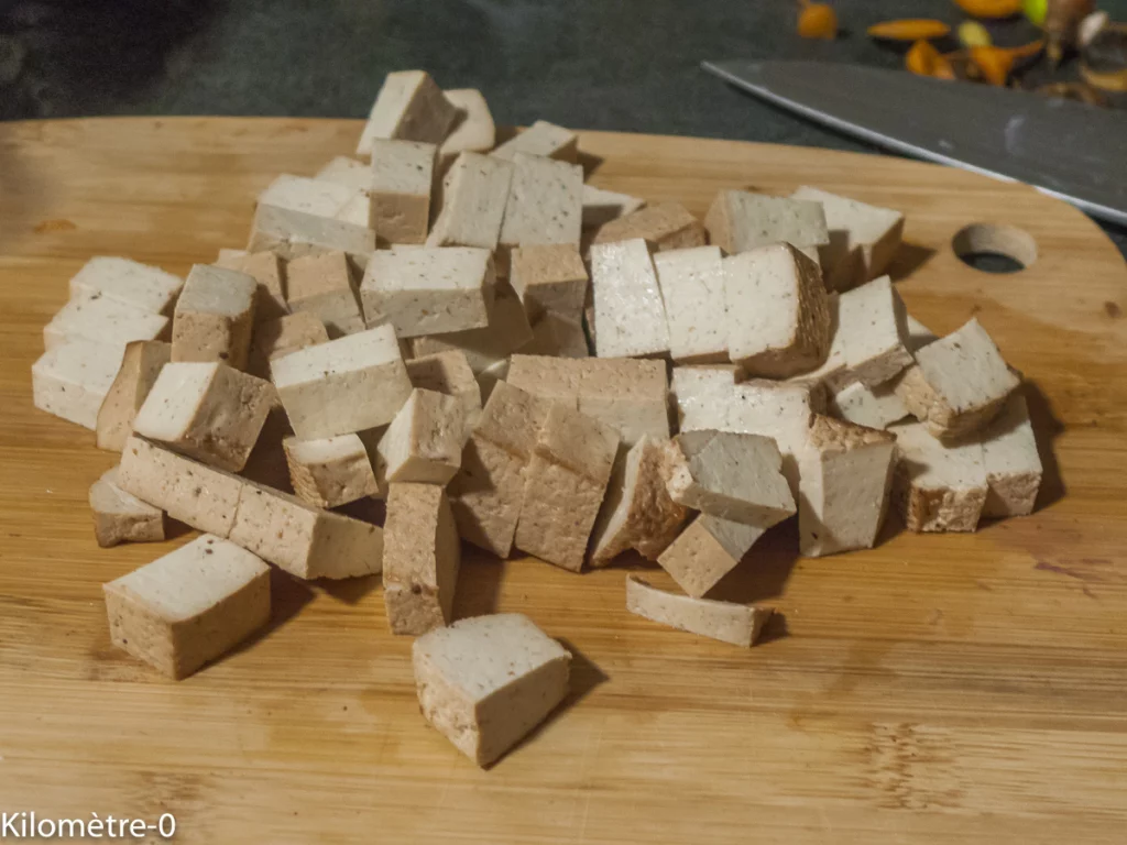 Blanquette de tofu aux légumes et champignons - Étape 4