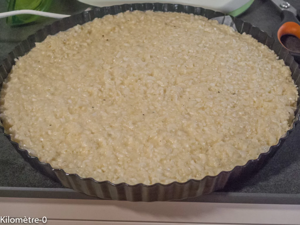 Pizza de chou fleur facile au chorizo et à la mozzarella - Étape 4