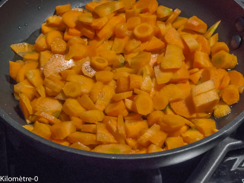 Daurade poêlée aux carottes - Étape 2