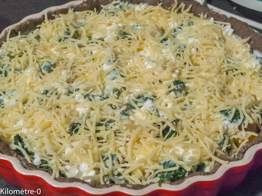 Tarte salée au sarrasin, potimarron, épinards et feta - Étape 8