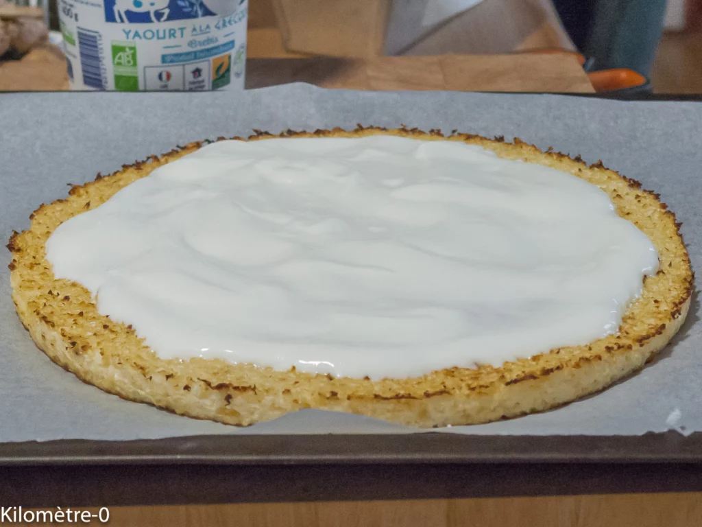 Pizza de chou fleur pois cassés et grenade - Étape 5