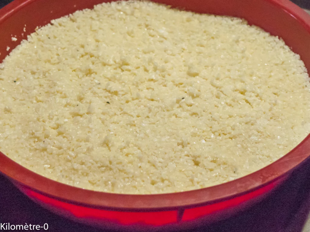 Pizza de chou fleur pois cassés et grenade - Étape 4