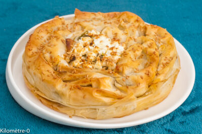 Photo de recette de cuisine du monde, filo, végé, végétarien, feta, poireau, automne, hiver, facile, zelnik,  poireaux, gourmand, croquant,  Kilomètre-0, blog de cuisine réalisée à partir de produits de saison et issus de circuits courts