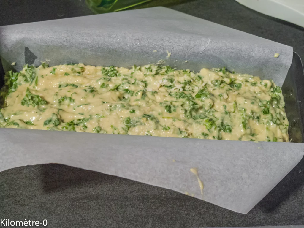 Cake au persil, roquette et parmesan - Étape 4