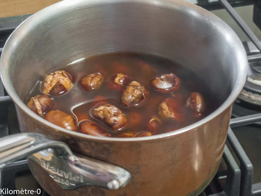 Soupe de pois chiches aux châtaignes - Étape 2