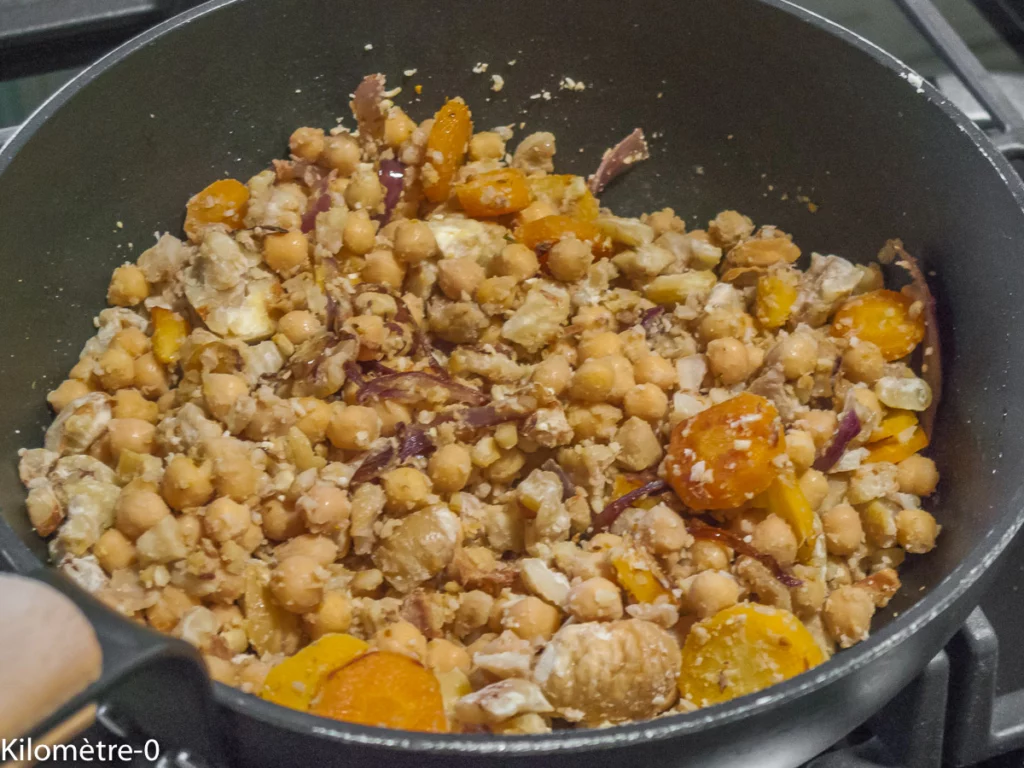 Soupe de pois chiches aux châtaignes - Étape 7