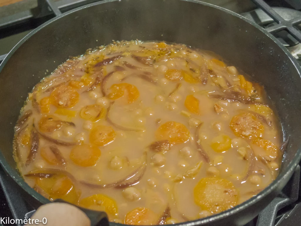 Soupe de pois chiches aux châtaignes - Étape 10