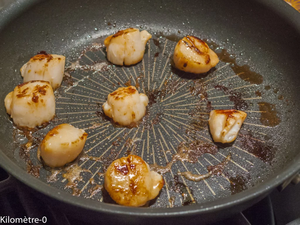 Poêlée de châtaignes au chorizo et aux saint jacques. - Étape 4