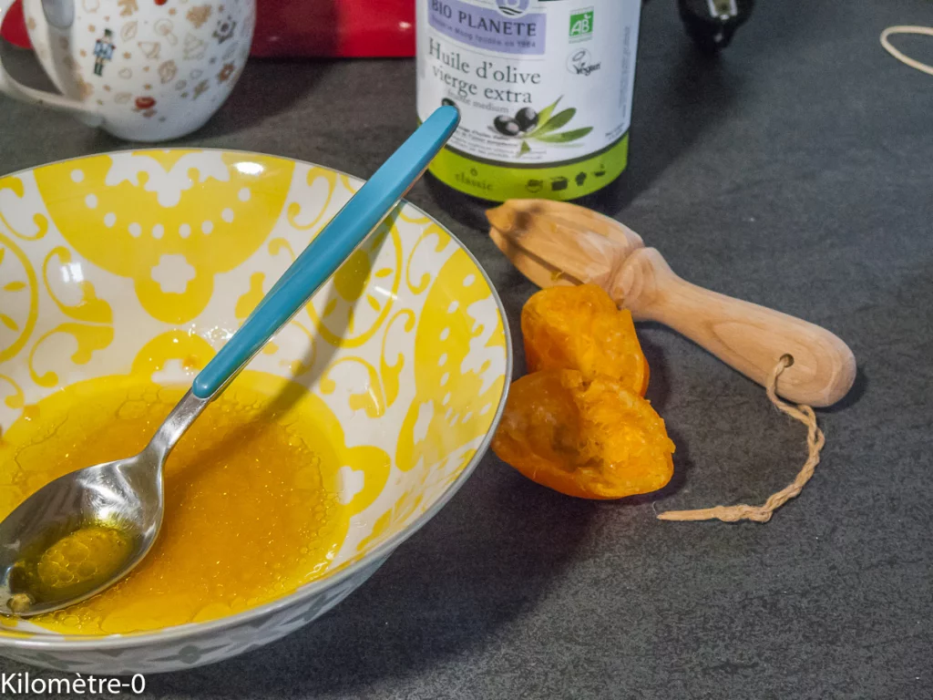 Salade de boulgour aux clémentines, cranberries, noix de pécan et oeuf poché - Étape 2