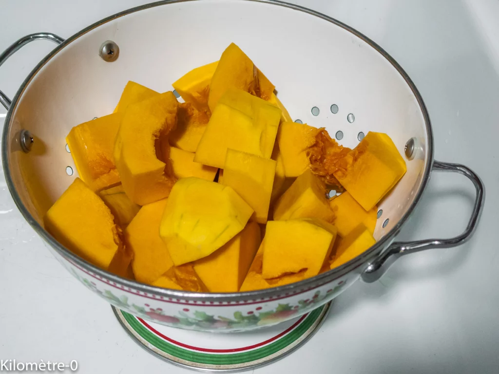 Soupe de butternut aux pommes de terre et chorizo - Étape 1