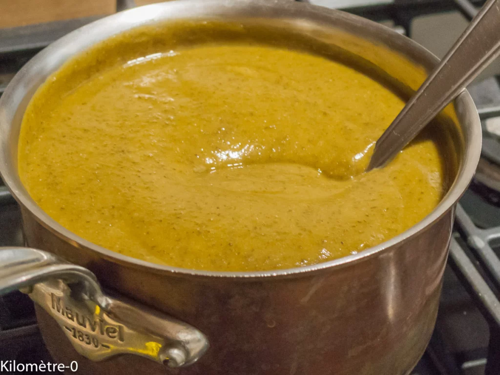 Soupe de butternut aux lentilles, pain perdu au fromage - Étape 4