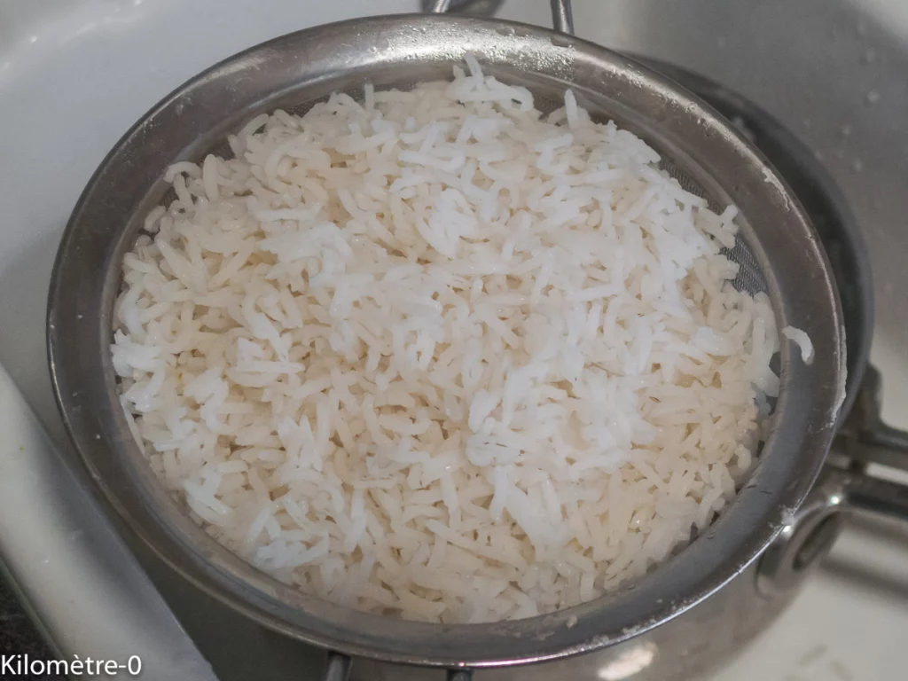 Poêlée de chou rouge, saucisse de Morteau et riz - Étape 5