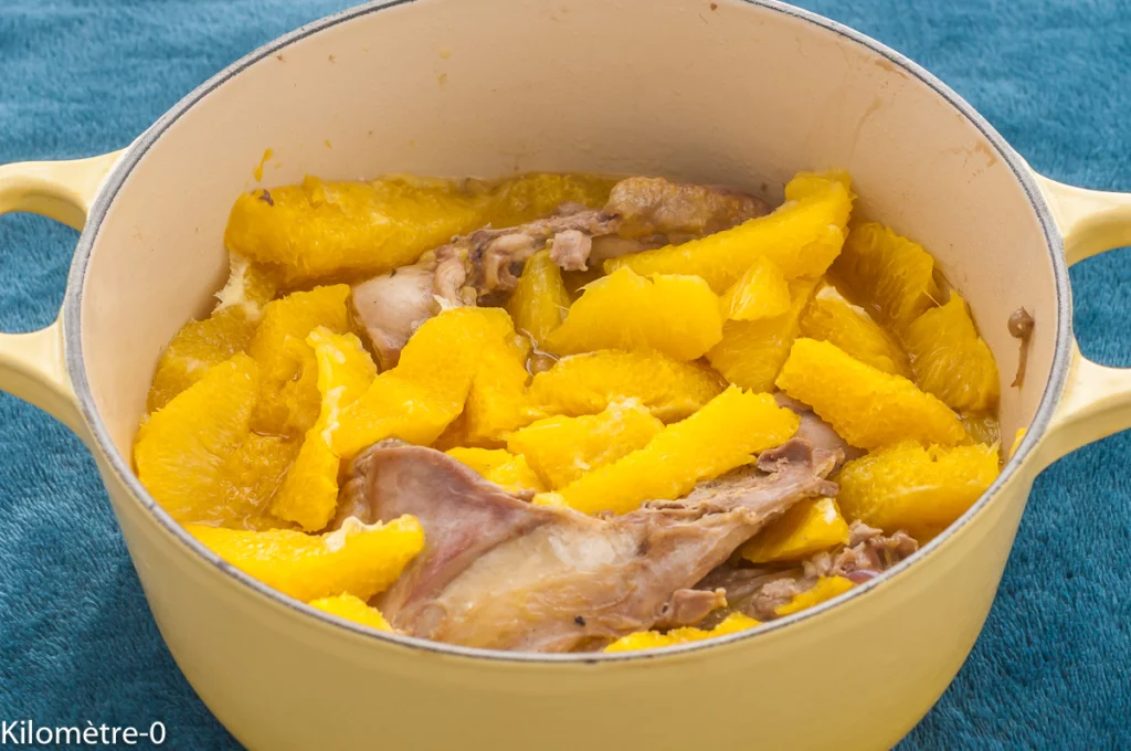 Pintade au rhum et à l&rsquo;orange - Étape 4