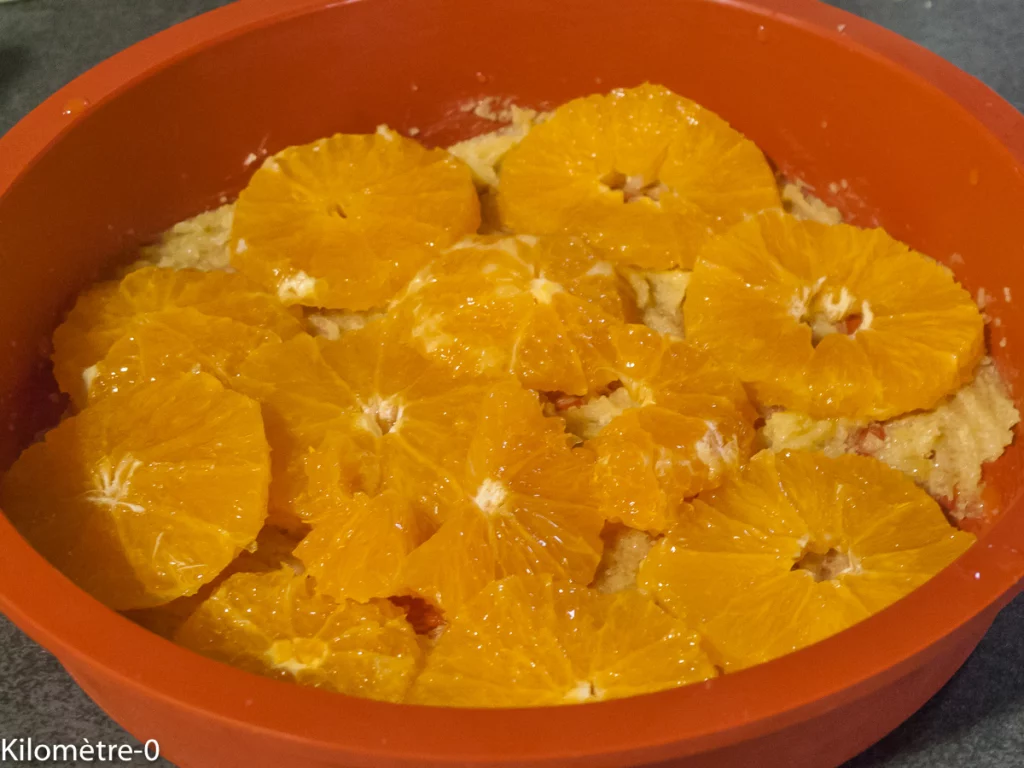 Gâteau renversé aux clémentines - Étape 4