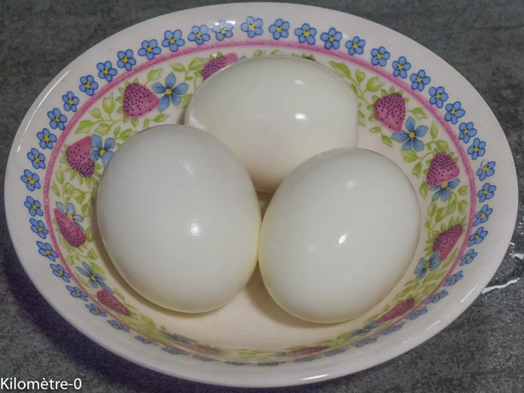 Céleri branche confit aux amandes et aux œufs - Étape 5