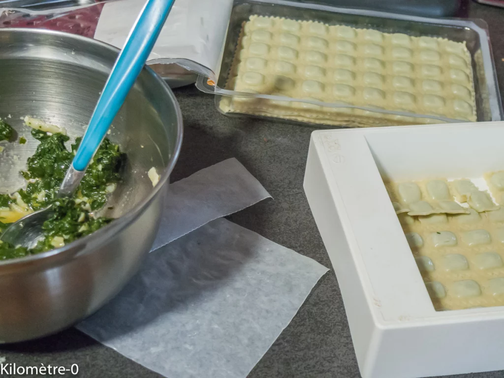 Gratin de ravioles aux épinards et au parmesan - Étape 3