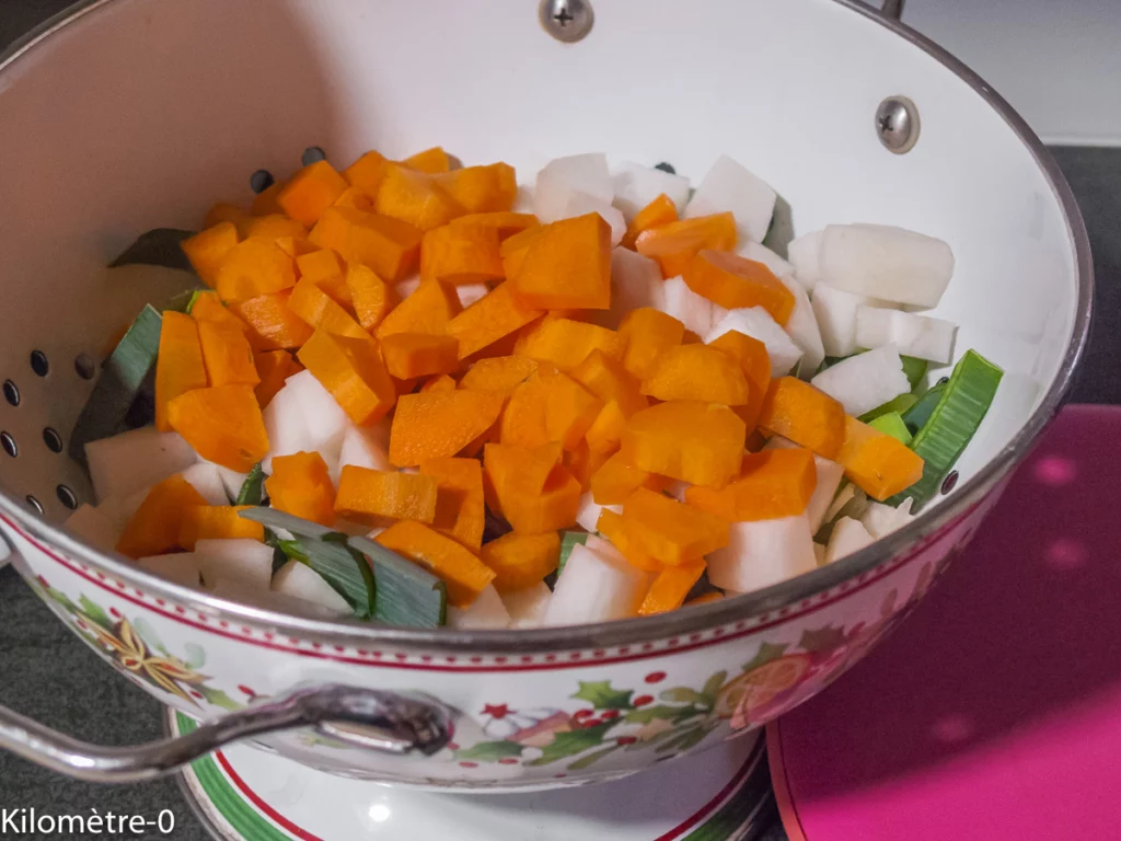Soupe aux lentilles corail et aux légumes d&rsquo;hiver - Étape 2