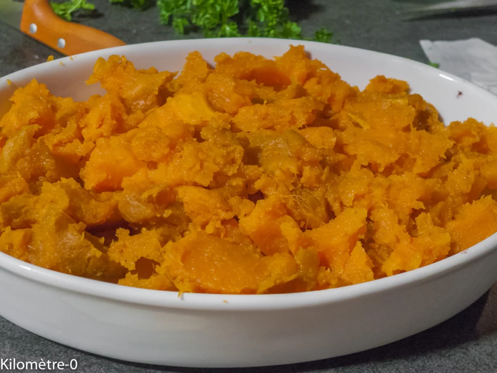 Gratin de patates douces aux boudins noirs - Étape 3