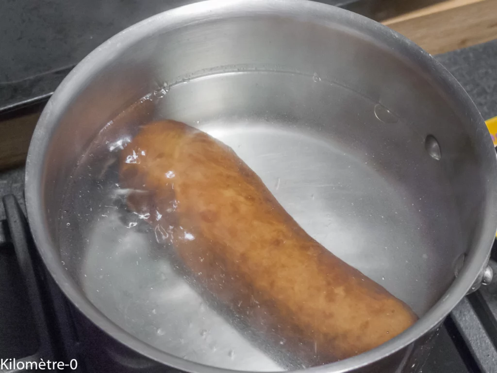 Poêlée de chou rouge, saucisse de Morteau et riz - Étape 3