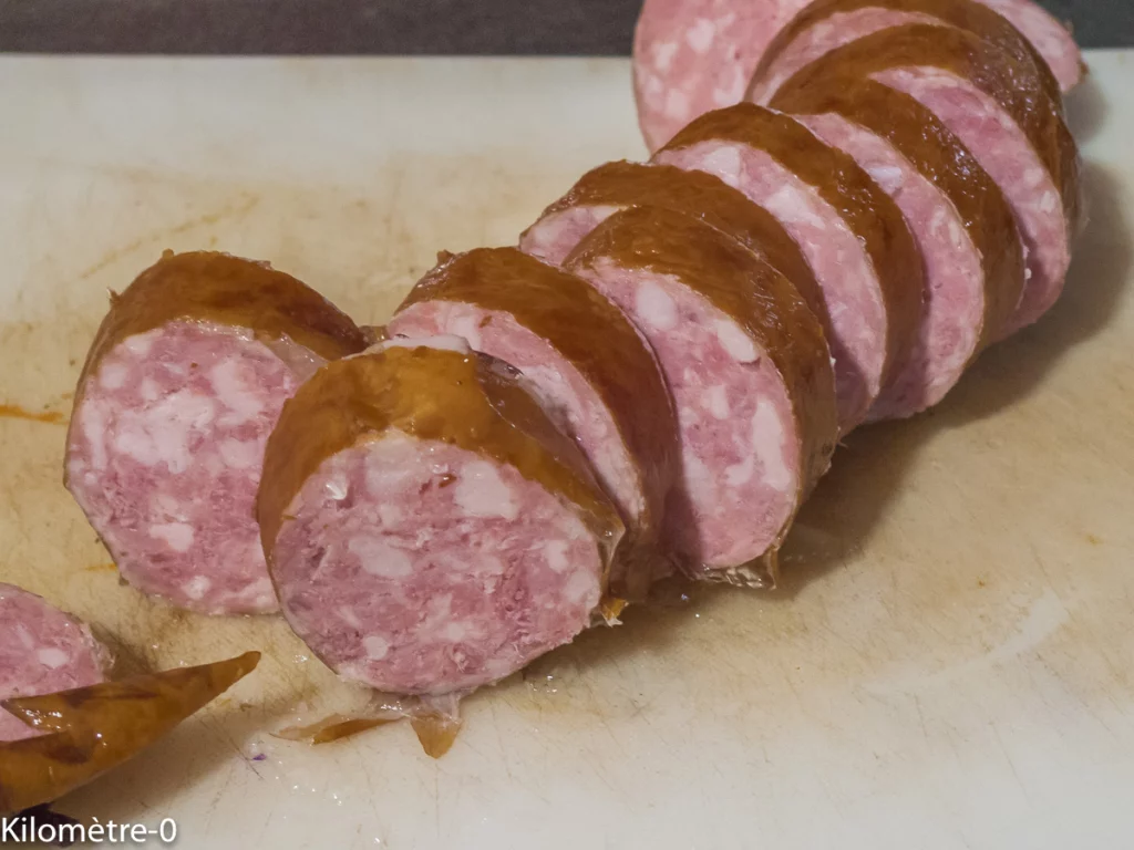 Poêlée de chou rouge, saucisse de Morteau et riz - Étape 4