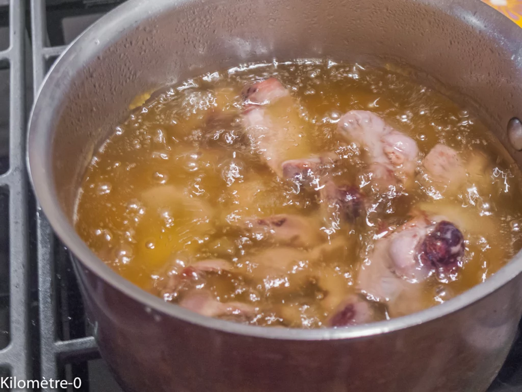 Salade de lentilles aux gésiers confits maison - Étape 2