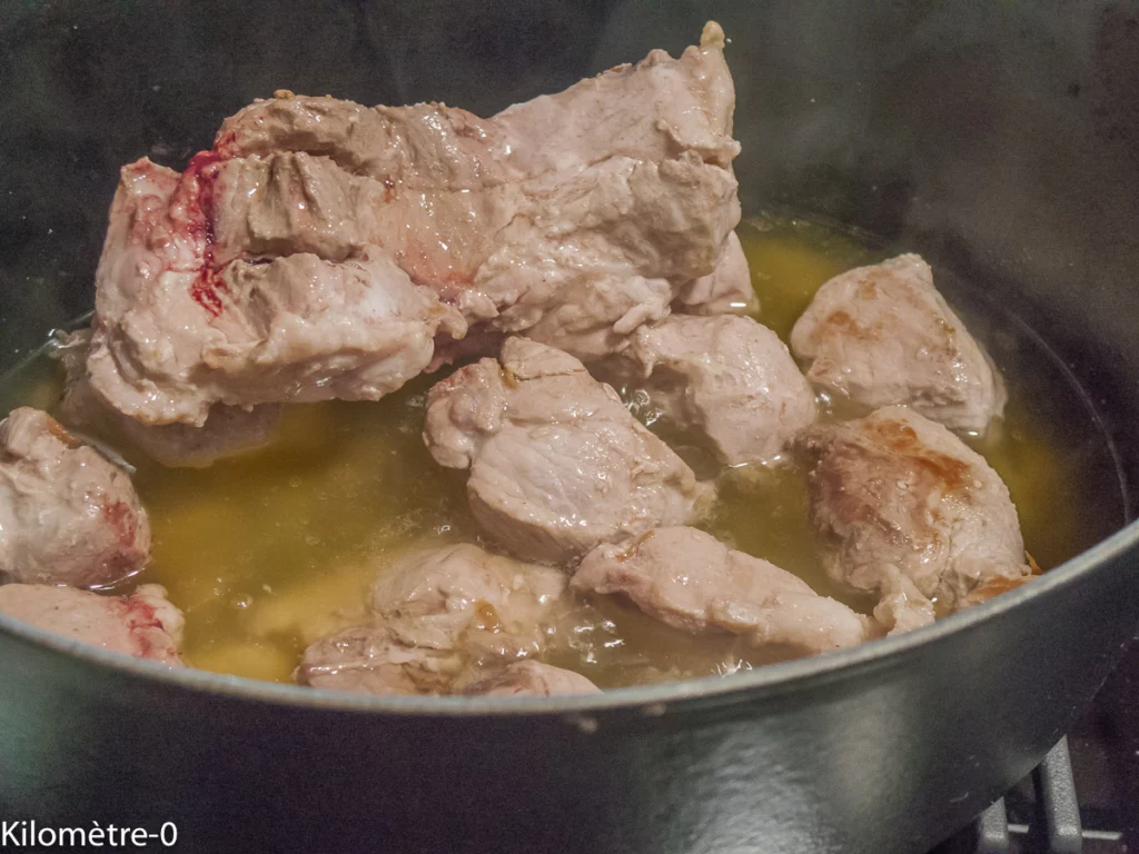 Estouffat de porc et de canard confit aux haricots blancs - Étape 5