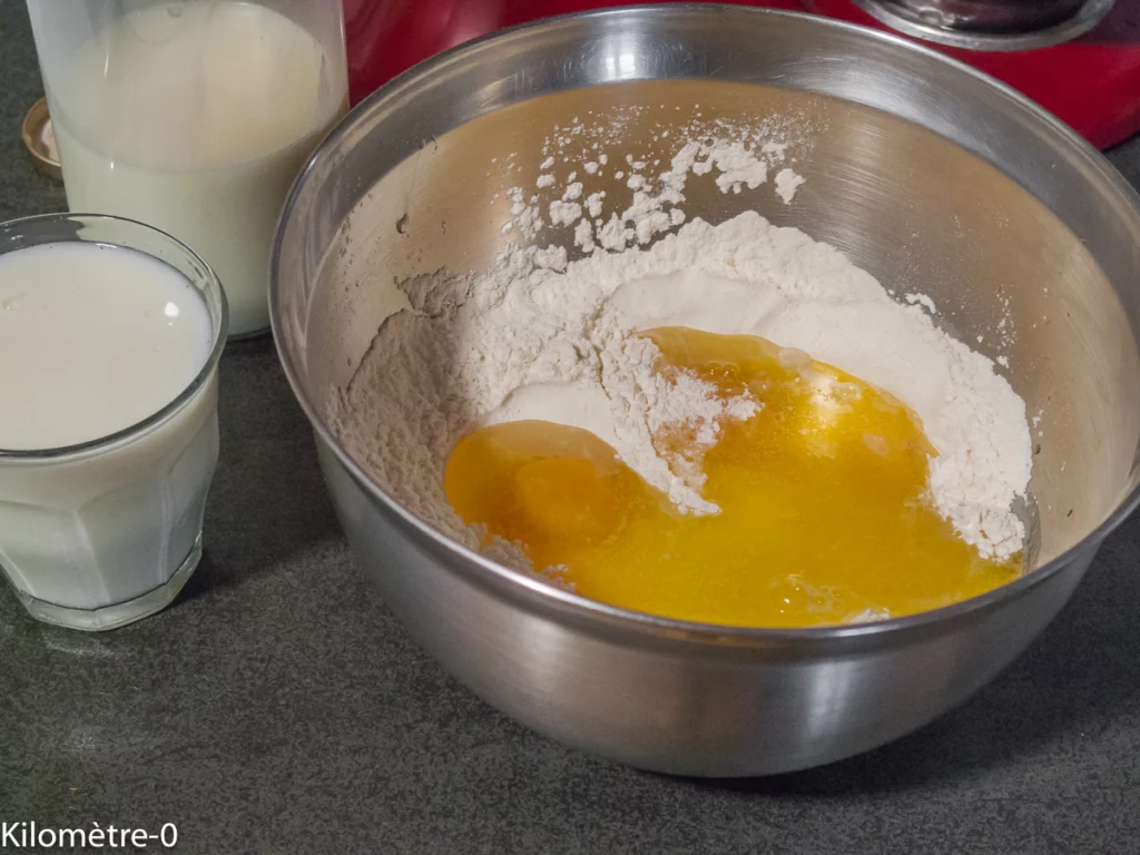 Crêpes aux poireaux - Étape 1