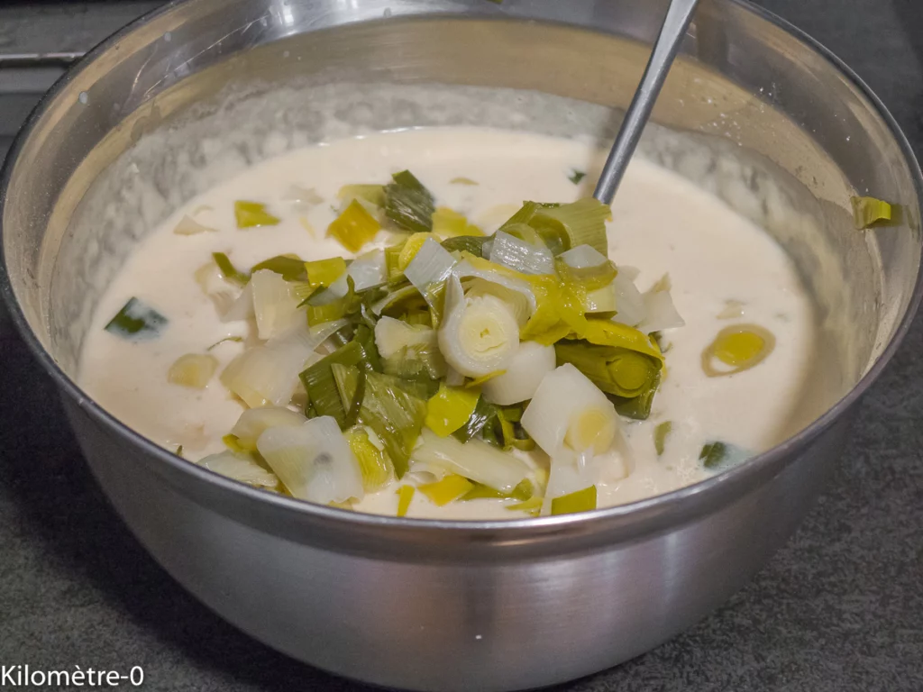 Crêpes aux poireaux - Étape 5
