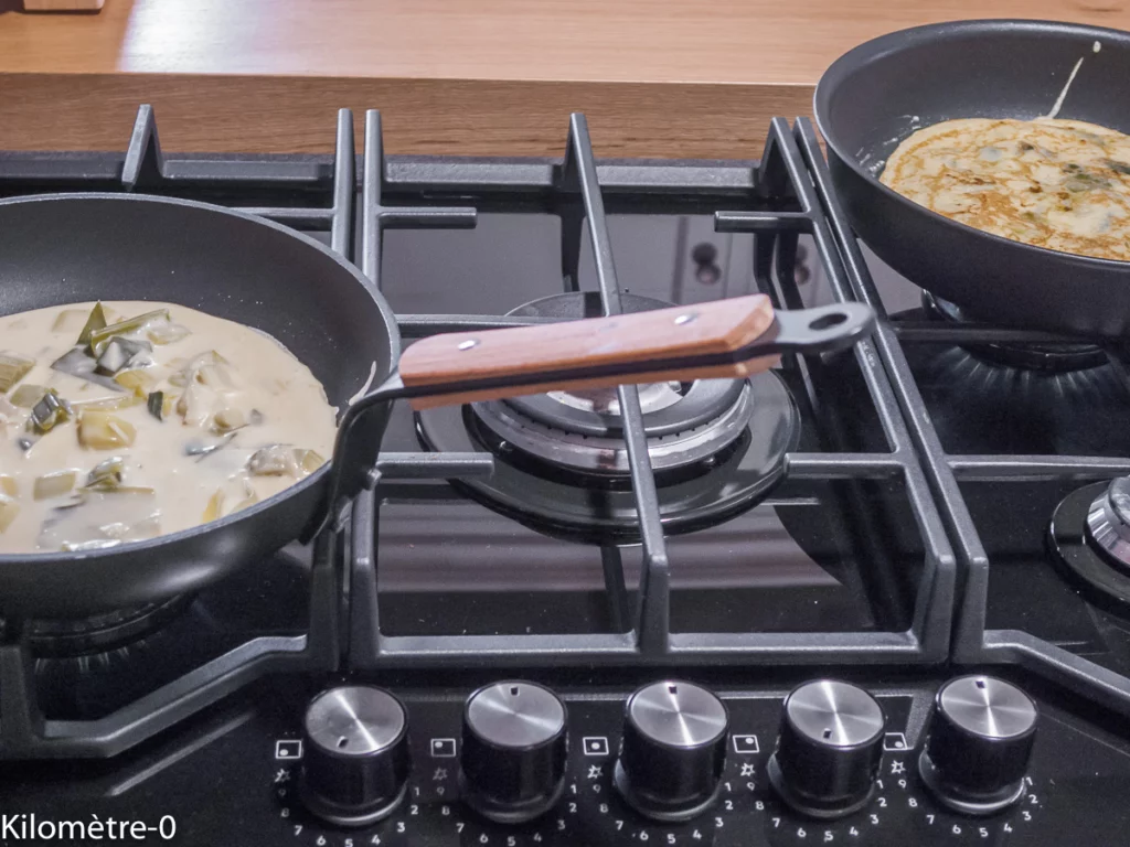 Crêpes aux poireaux - Étape 6