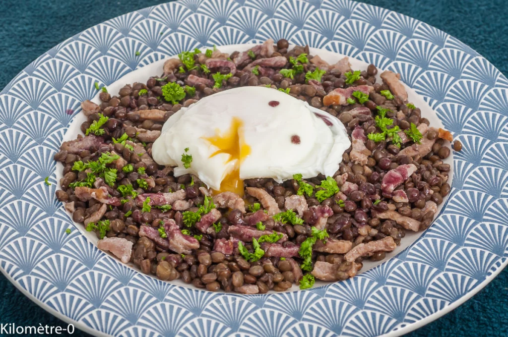 Oeufs en meurette aux lentilles - Étape 9