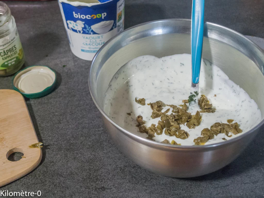 Poireaux à l&rsquo;orange, crumble au parmesan sur lit de yaourt grec de brebis - Étape 9