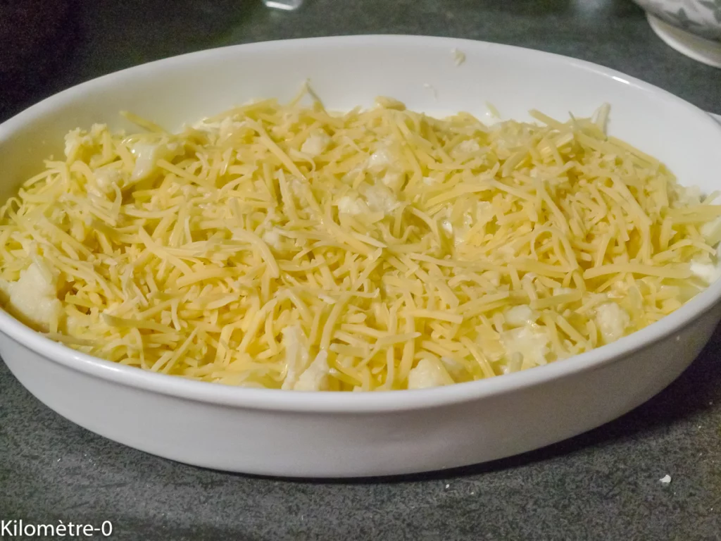 Gratin de chou fleur au lait et fromage - Étape 4