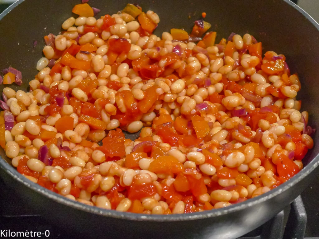 Haricots blancs à la polenta et aux légumes - Étape 3