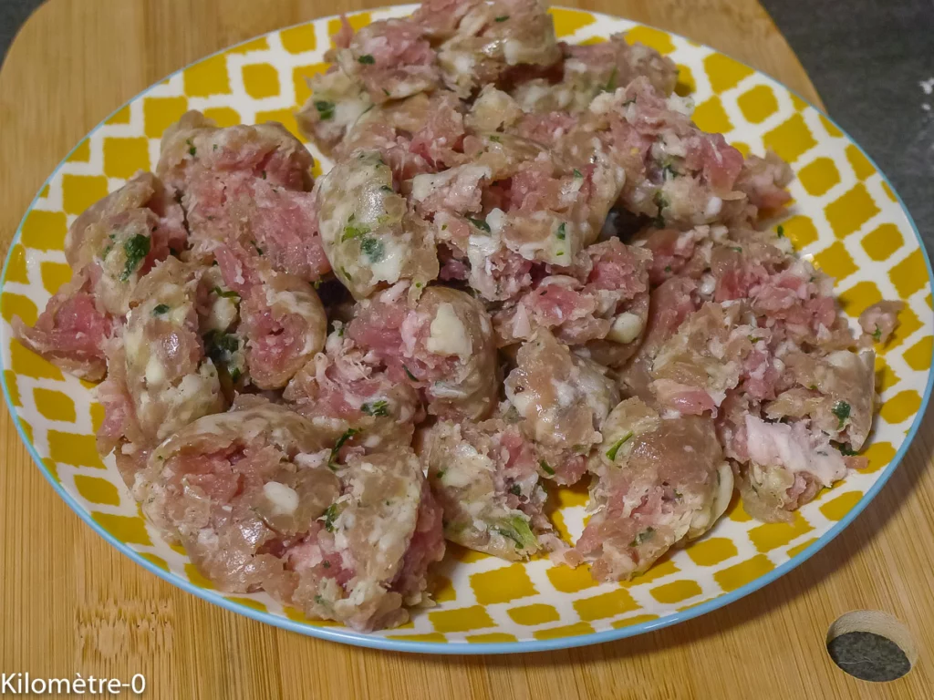 Radis noirs poêlés aux saucisses - Étape 2